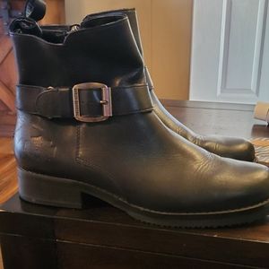 Women's Harley Davidson ankle zip up boots black